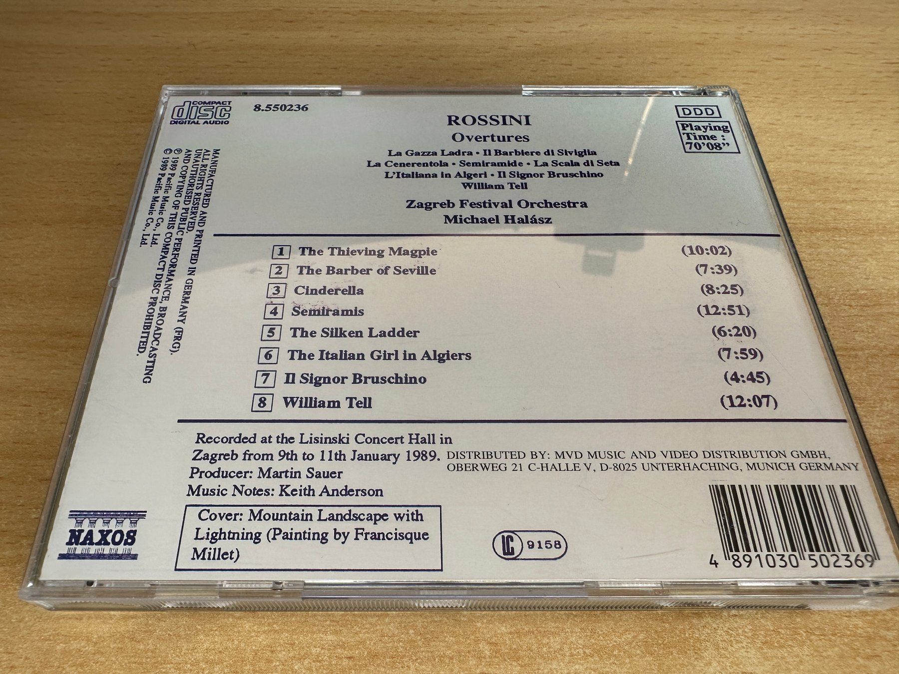 CD: D4 Rossini Zagreb Orchestra Michael Halász Overtures – Usato da Rikon im Tösstal venduto da Alpenmutz 1