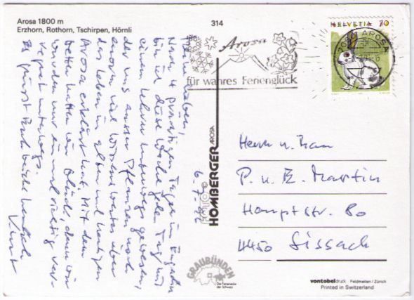 Cartes postales: Arosa – D'occasion à Binningen par Mountainrider 1