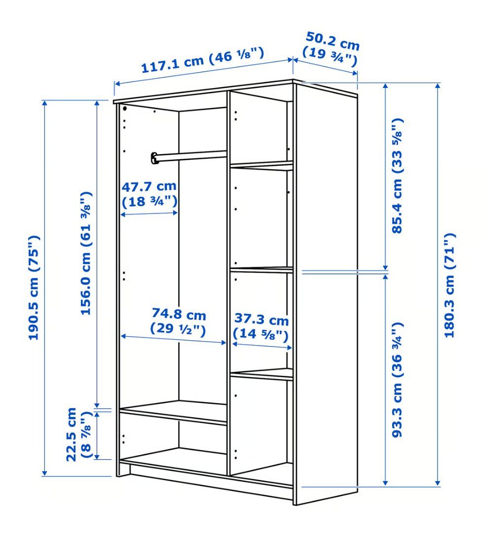 Ikea Armadi: Kleiderschrank – Usato da Zürich venduto da van_jxs5 4