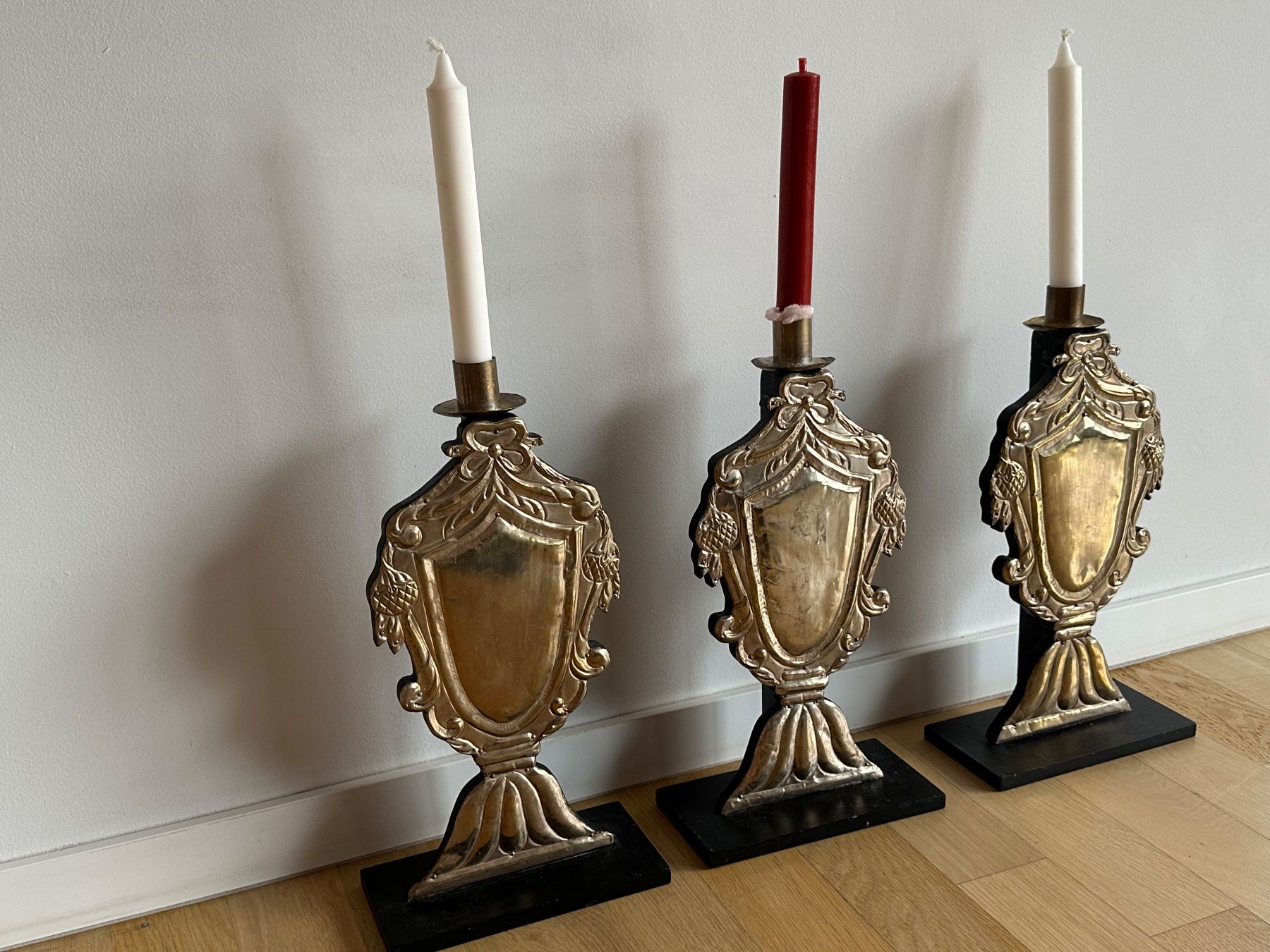 Kerzenständer: Vintage Kerzenständer – 3er Set – Gebraucht aus Basel von Rouge.