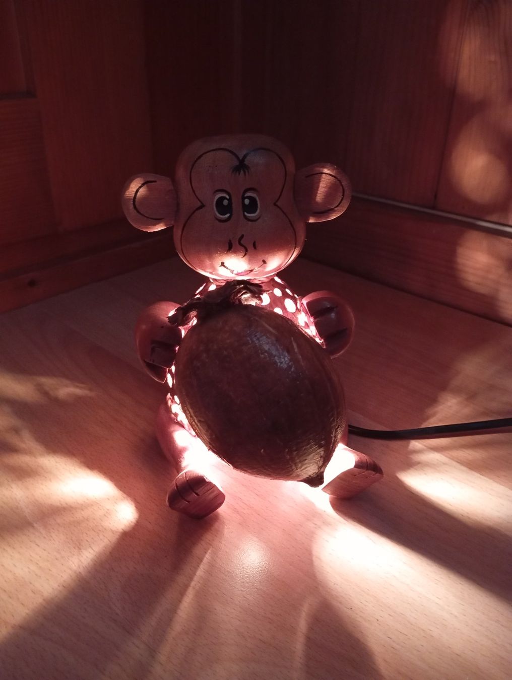 Lampade: Lampe aus Kokosnuss "süsser Affe" II – Nuovo (secondo la descrizione) da Zeneggen venduto da shemesh_ 1