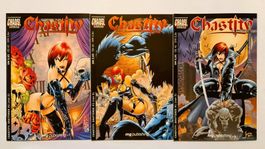 CHASTITY: SHATTERED - Comic Hefte, 1-3, Chaos Comics