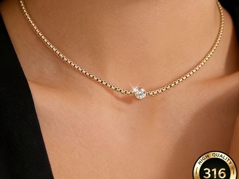Catenine: Luxus Elegante Kette mit Armband Farbe Gold – Nuovo (secondo la descrizione) da Biel-Bienne venduto da Roserosse13 7