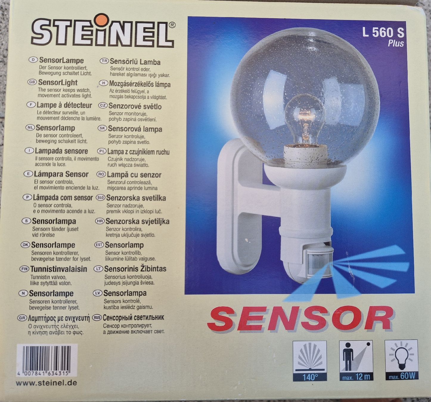 Steinel Lampade: STEINEL Aussenlampe mit Bewegungsmelder – Nuovo (secondo la descrizione) da Langenthal venduto da amistoso