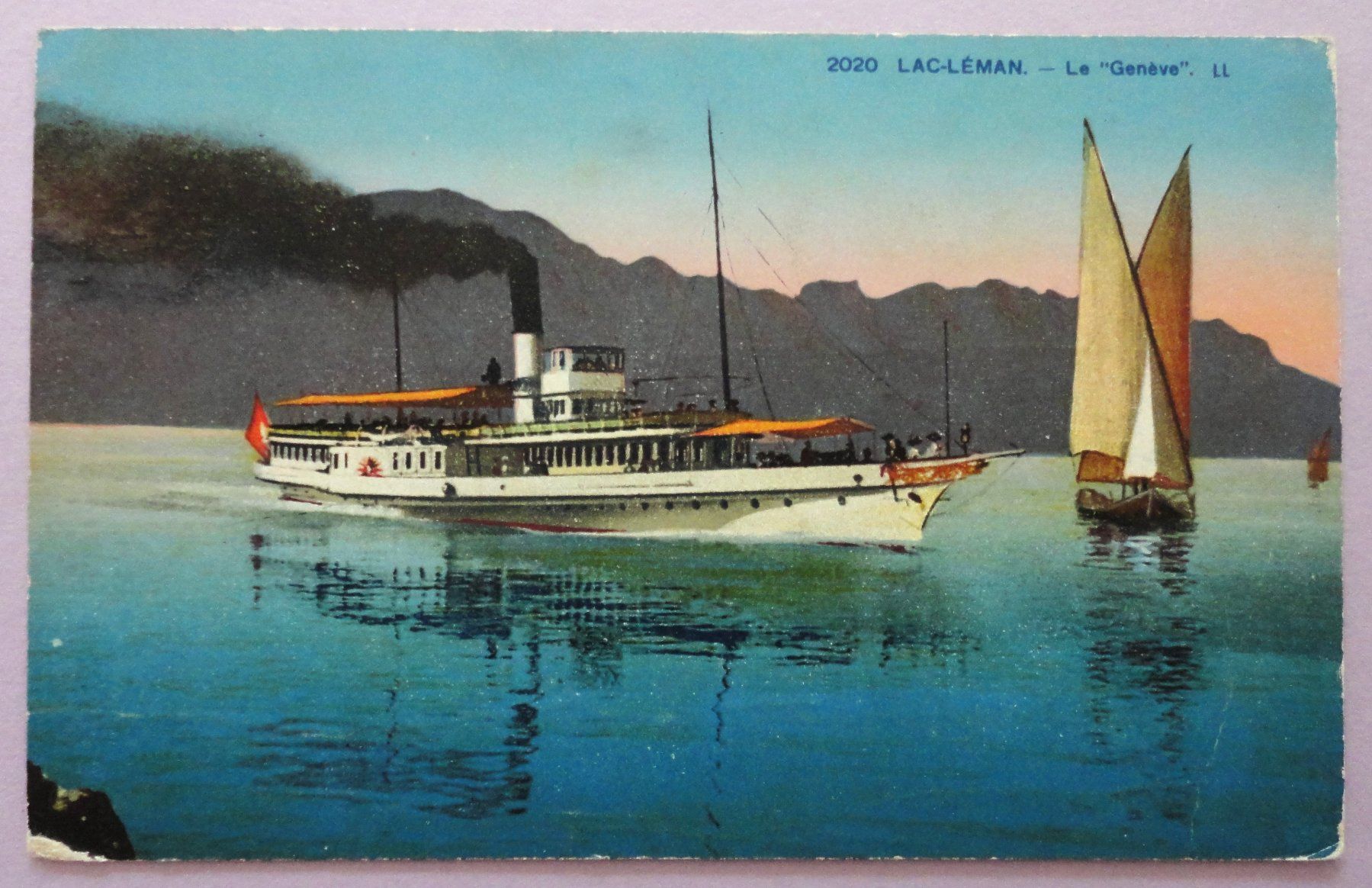 Cartoline postali: Lac Léman - Le "Genève" – Usato da Fétigny venduto da Billy2miny