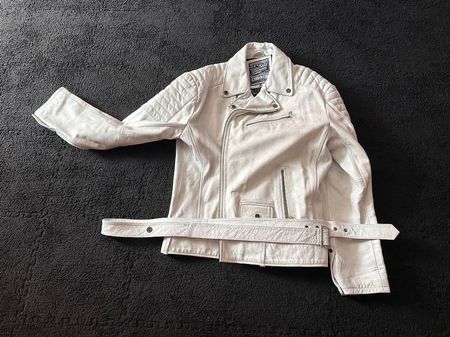 Lederjacke von Affliction Weiss Limitiert 3XL