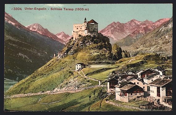 Ansichtskarten: AK Tarasp, Blick auf das Schloss Tarasp – Gebraucht aus Berlin von bartko-reher