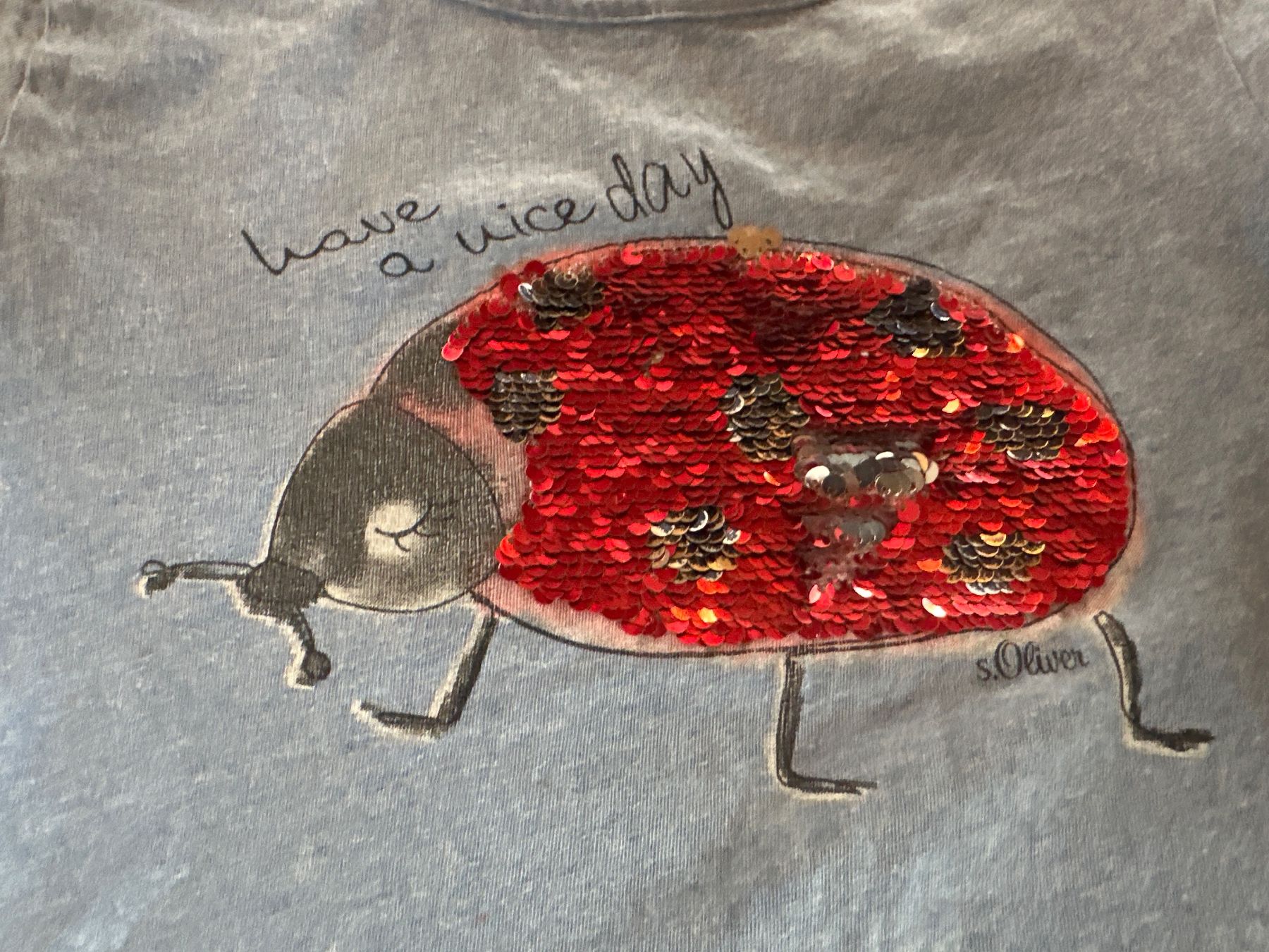 S.Oliver Camicie, T-shirt & Polo: T-shirt Gr 128 Marienkäfer – Usato da Grüningen venduto da lovinho 1