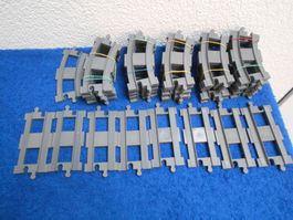 Duplo Schienen  und Brücke in neugrau (Set  239 )