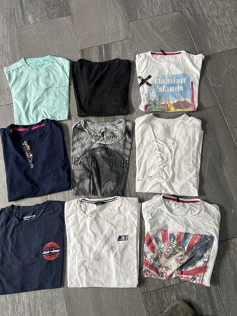 9 stk Herren t Shirt Kleiderpaket Grösse Small 