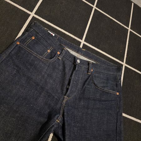 Edwin selvedge thick raw denim jeans W32L32 Japan ED33M