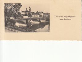 Mini-Neujahrskarte Solothurn, ca. 1950