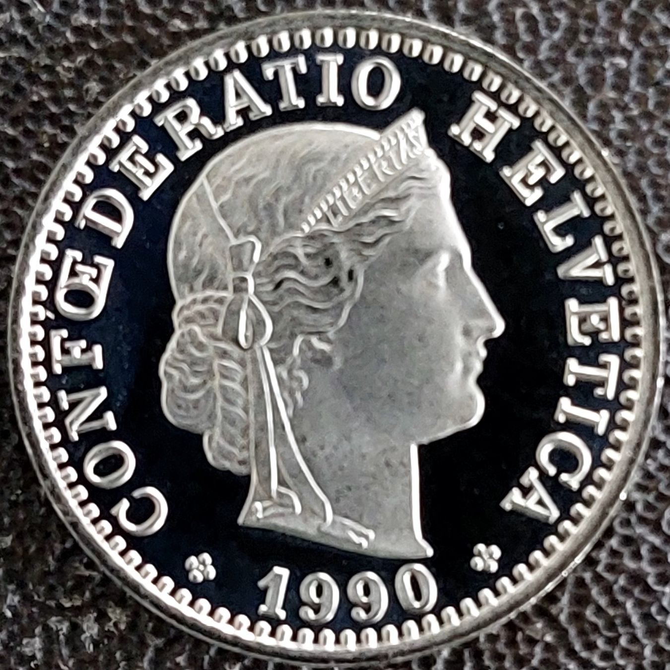 Tutti le monete: 20 Rappen 1990 stgl. / aus Münzsatz – Nuovo (secondo la descrizione) da Arch venduto da coinsandmore