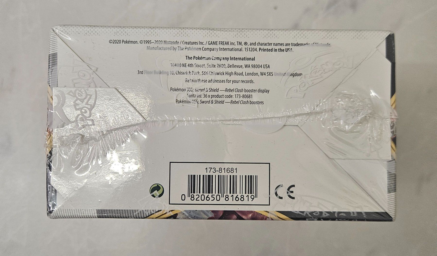 Pokémon Carte collezionabili: Pokémon Sword & Shield Rebel Clash Booster Box / Display – Nuovo e nell'imballaggio originale da Regensdorf venduto da 8Collect 7