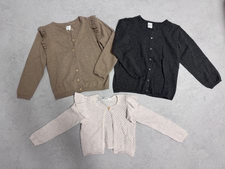 Strickjacken / Bolero Set, Grösse 98/104 mit volants