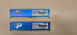 2x Patriot DDR3 1333MHz RAM-Riegel (2GB)
