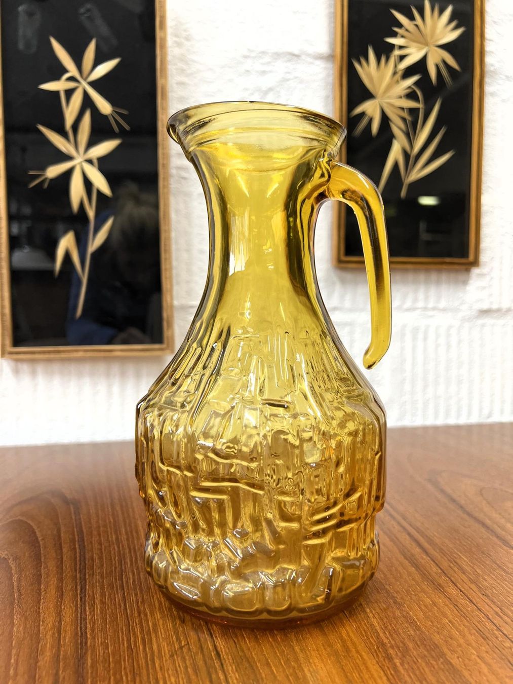 Caraffe: Vintage Wasserkrug - Eisglas – Usato da Walzenhausen venduto da stilvollwohnen 1