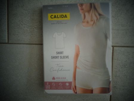 CALIDA Kurzarm-Shirt aus Wolle-Seide GR.XS. NEU