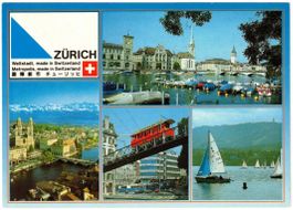 Zürich - 4 Bild AK