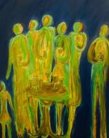 Positiff Art: ABSTRAKT MALEREI BLAU TABLEAU ABSTRAITE QUADRO