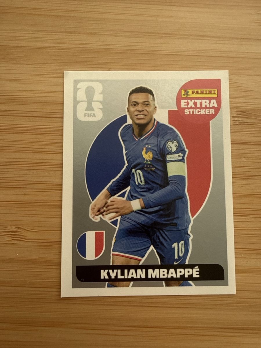 Sticker: Panini Kylian Mbappé Extra Sticker Silber WM 2026 – Nuovo (secondo la descrizione) da Uitikon Waldegg venduto da pjpgnet
