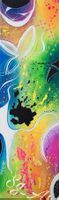 Acrylbild abstrakt Floral Unikat bunt