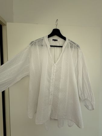 Black Colour Shirt white cotton ONESIZE Made in Italy