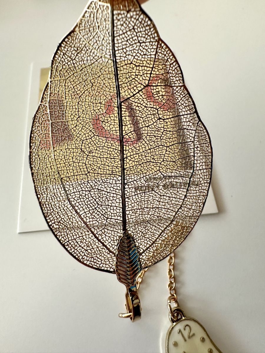 Autres collections & raretés: Golden Leaf Bookmark with Clock Pendant – Neuf (Voir description) à Gattikon par Sarahs_Schatzkammer 4