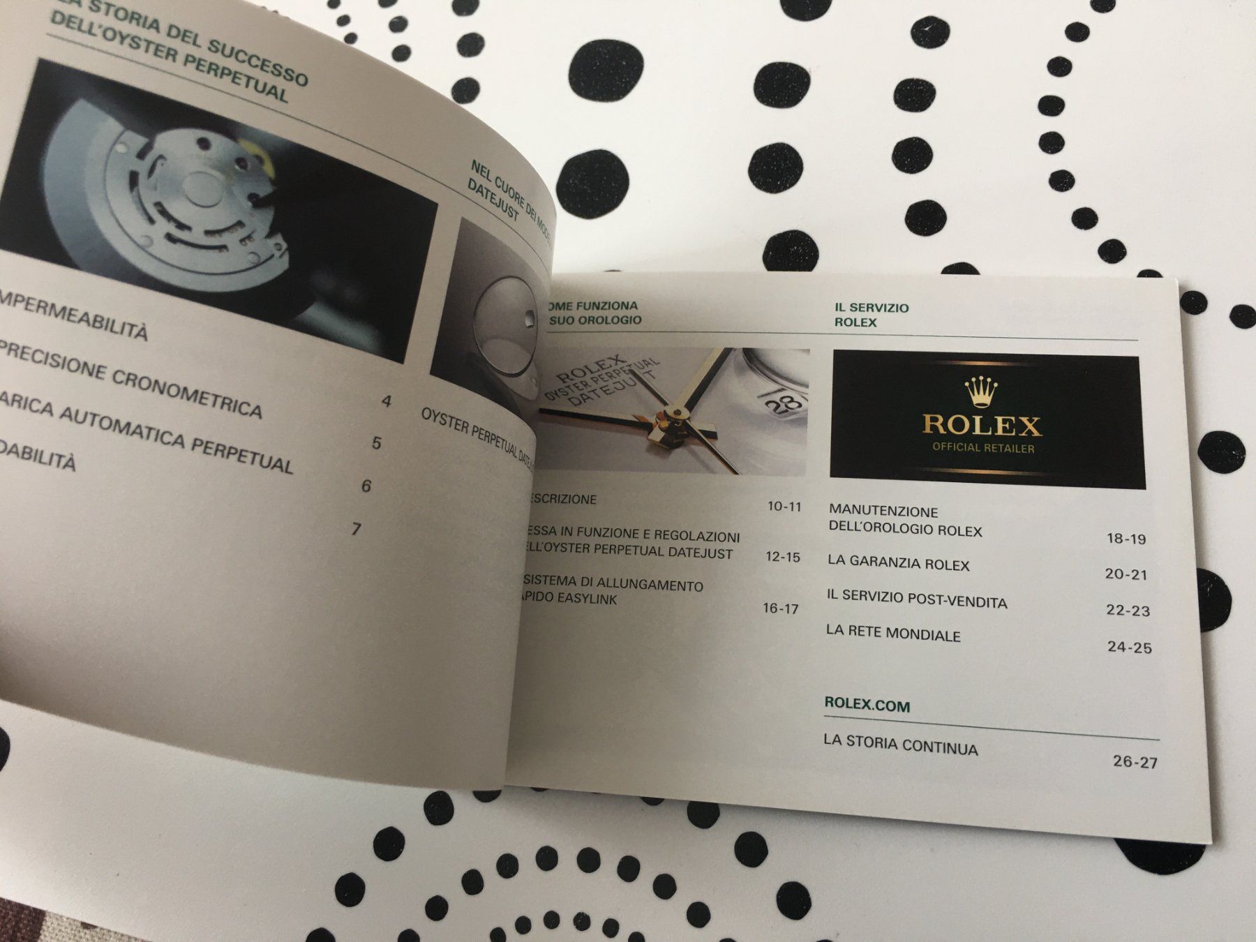 Documenti: ROLEX - DATEJUST AND DATEJUST II - OPERATING INSTRUCTIONS IT – Nuovo (secondo la descrizione) da Epalinges venduto da dream-watch 1