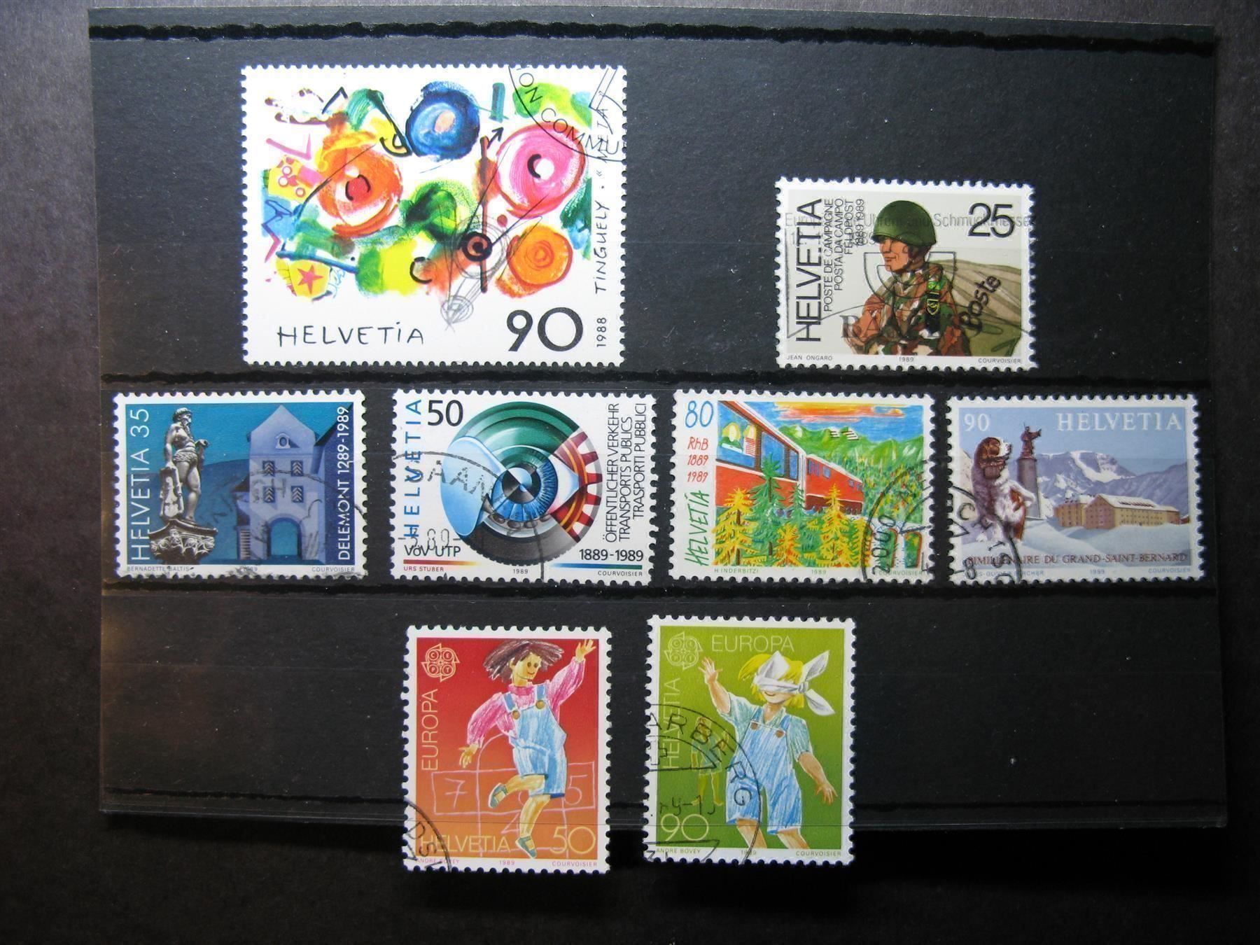 Alle Briefmarken: 1988 Europa Werbe marken gest – Gebraucht aus Wil SG von fva01