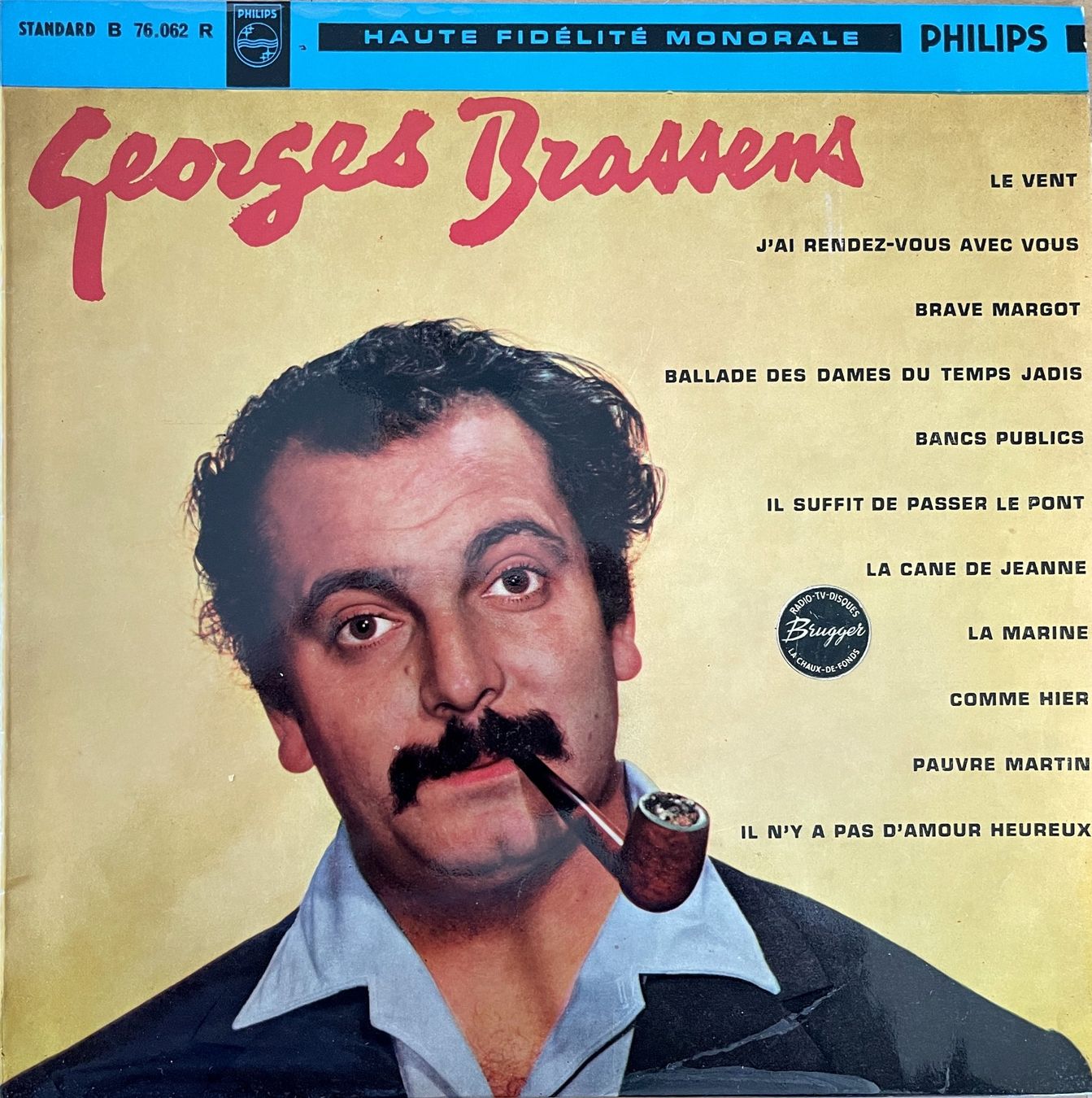 Schallplatten: Georges Brassens LP 10' - No 2 – Gebraucht aus Savagnier von Ne2065