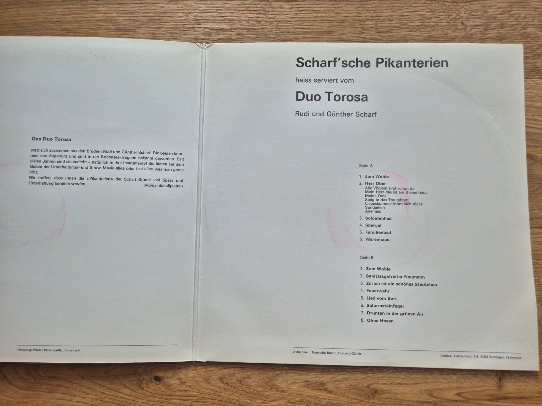 Dischi in vinile: Schallplatte "Scharf'sche Pikanterien" – Usato da Gams venduto da tischi97 2