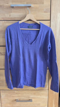 Marc O'Polo Pullover lila Grösse S aus Merinowolle-Mix