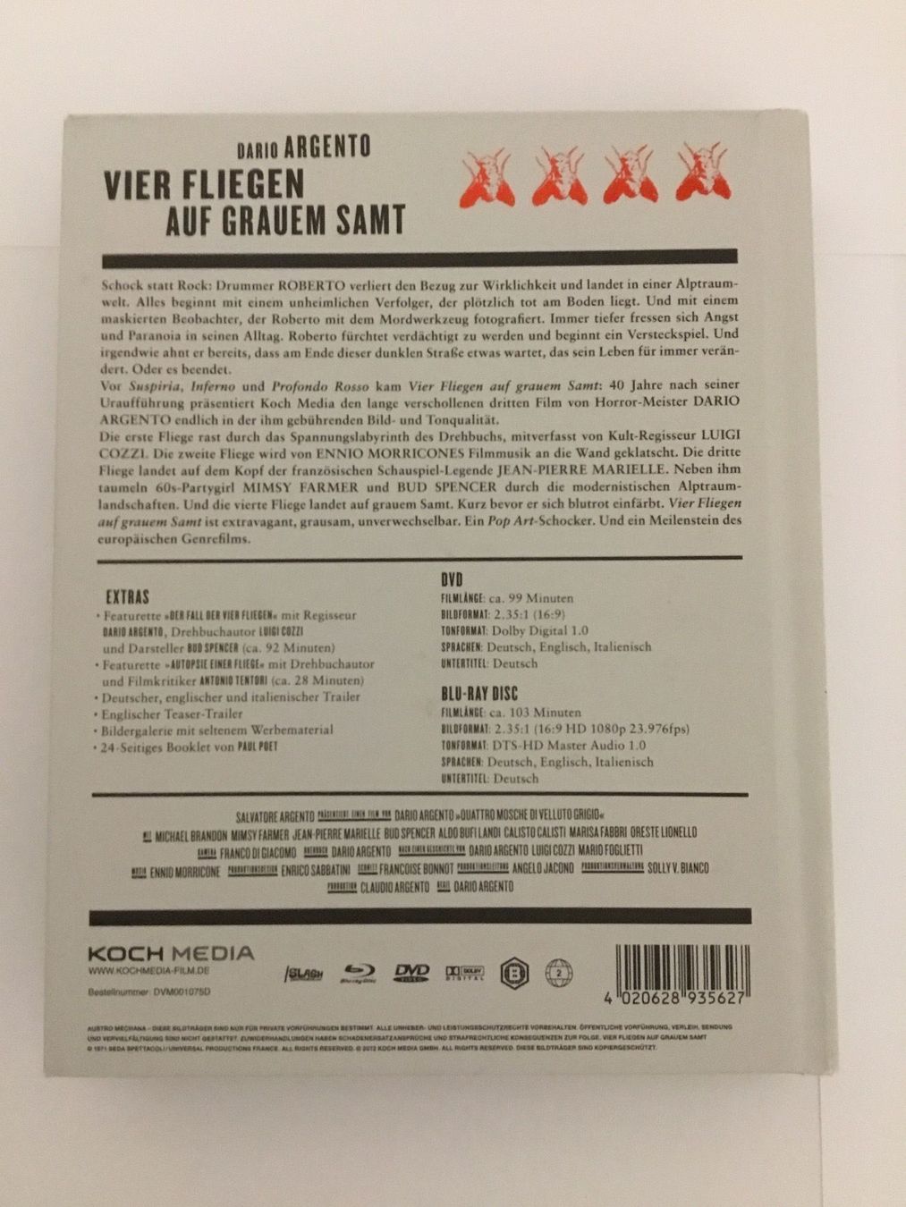 Alle DVDs: Vier Fliegen auf Grauem Samt Blu Ray – Neu (gemäss Beschreibung) aus Blauen von sternchen66 1