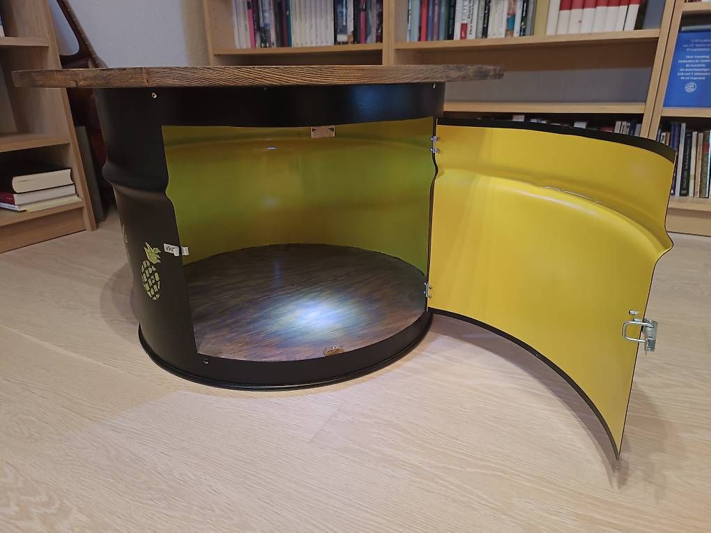 Tische: Salontisch aus ehemaligem Oelfass – Gebraucht aus Horgen von Aldo25 3