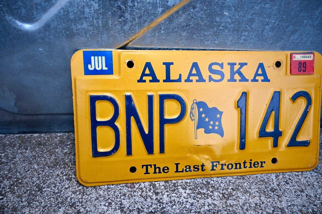 Insegne: US Nummernschild ALASKA 19?? the last frontier – Usato da Pfaffhausen venduto da mono_rec 6