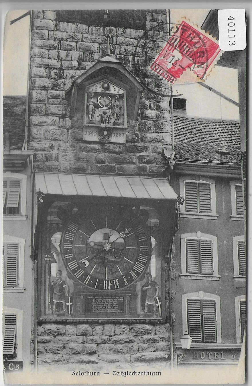 Cartoline postali: Solothurn - Zeitglockenthurm – Usato da Ettingen venduto da Kartenplanet