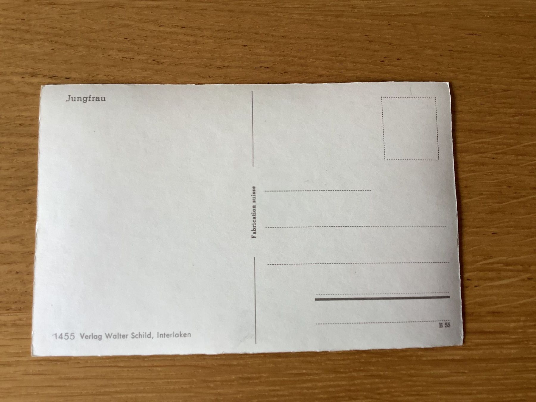 Cartoline postali: Jungfrau Gebiet – Usato da Bassersdorf venduto da F-104fan 1