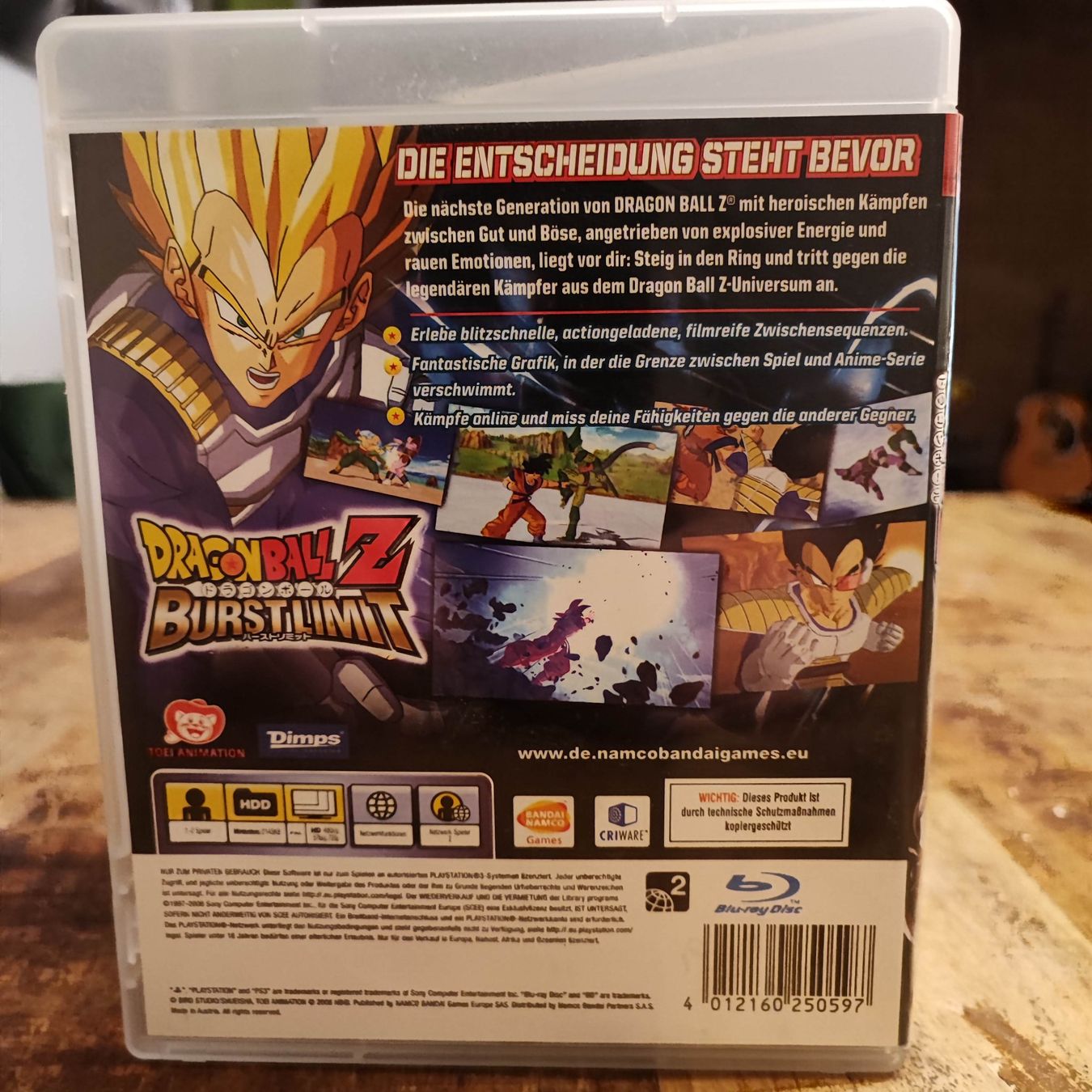 Sony Giochi: Dragonball Z Burst Limit PS3 Game  – Usato da Dübendorf venduto da kb86_MOVIE 1