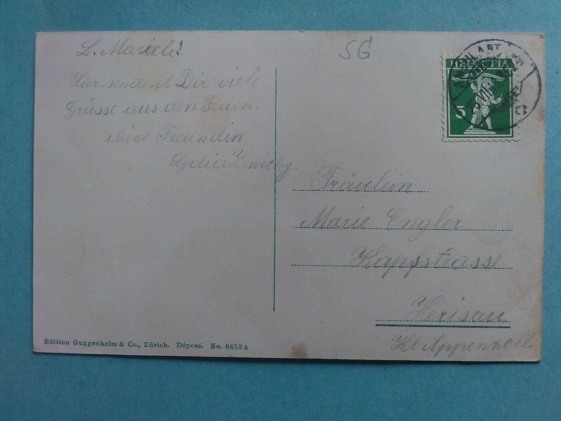 Cartoline postali: SG Goldach Bahnhof Eisenbahn – Usato da Appenzell venduto da lama19 1