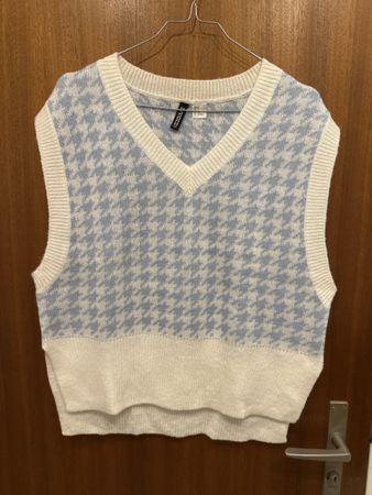 Pullunder Divided H&M hellblau weiss Grösse S neuwertig