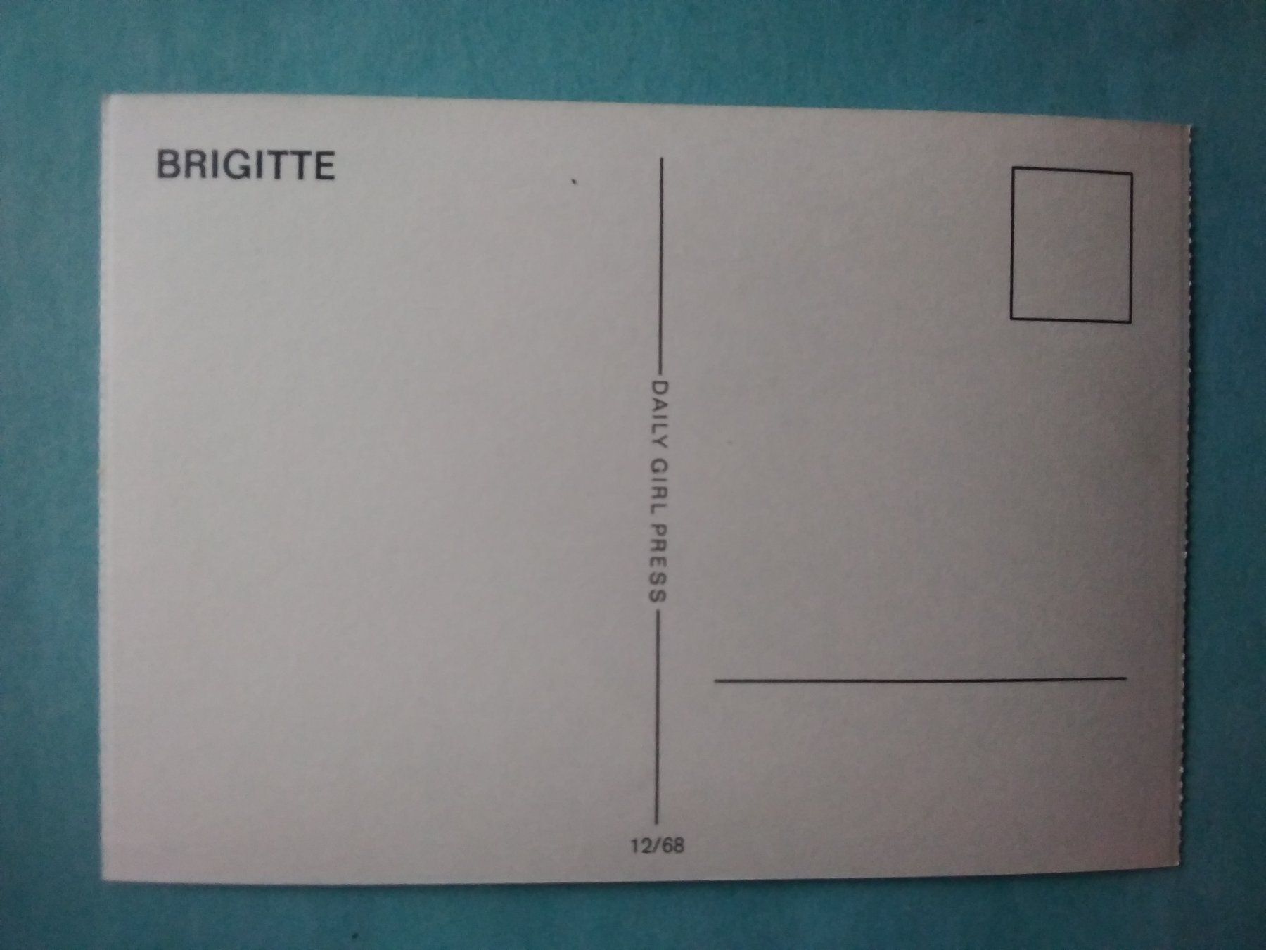 Cartoline postali: Erotik Pin-Up-Girl BRIGITTE – Usato da Appenzell venduto da lama19 1