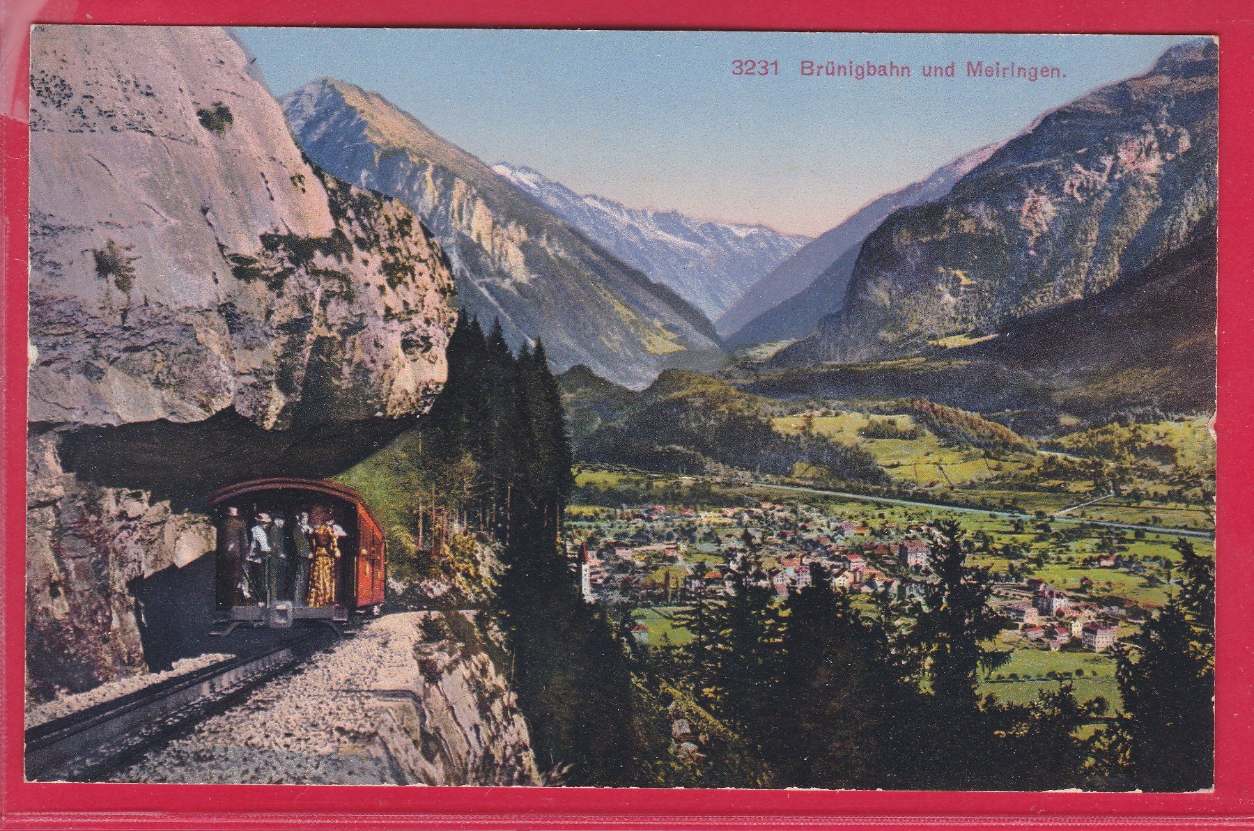 Cartoline postali: BRÜNIGBAHN UND MEIRINGEN – Usato da Oberrieden venduto da Gebirgsstelze