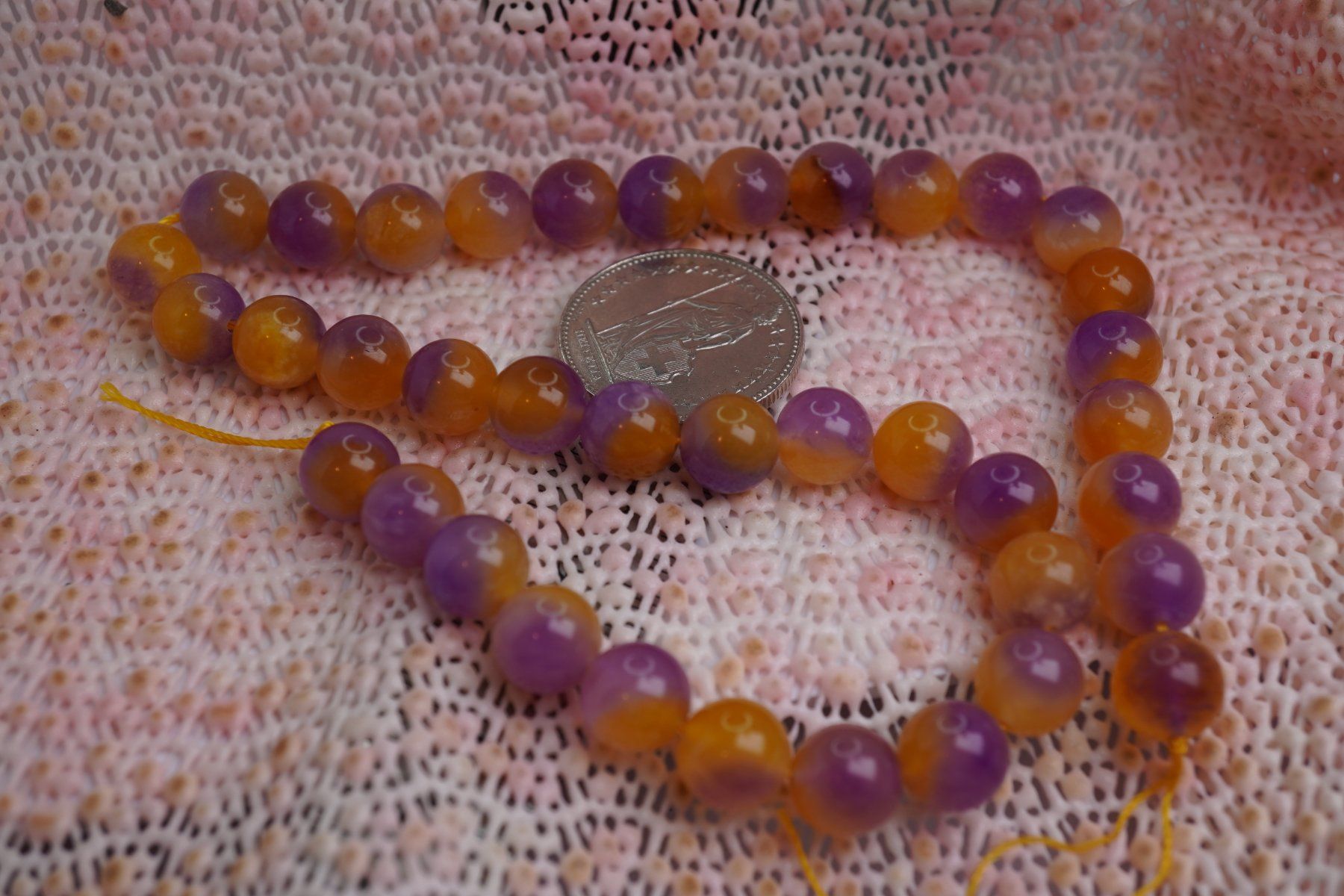 Catenine: Kugel Strang   10mm  Mandarin Amethyst    Gebrannt – Nuovo e nell'imballaggio originale da Eschenbach venduto da Fengg 3