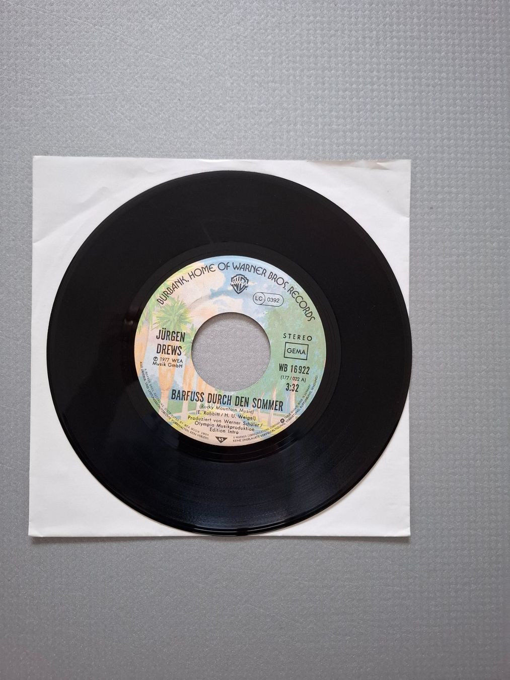Dischi in vinile: Jürgen Drews - Barfuss durch den Sommer – Usato da Arbon venduto da pendulum 1