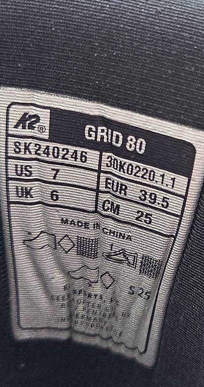 Pattini in linea & Pattini a rotelle: K2 Grid 80 Inline-Skates / Rollschuhe – Usato da biel venduto da dwe_ww28 1