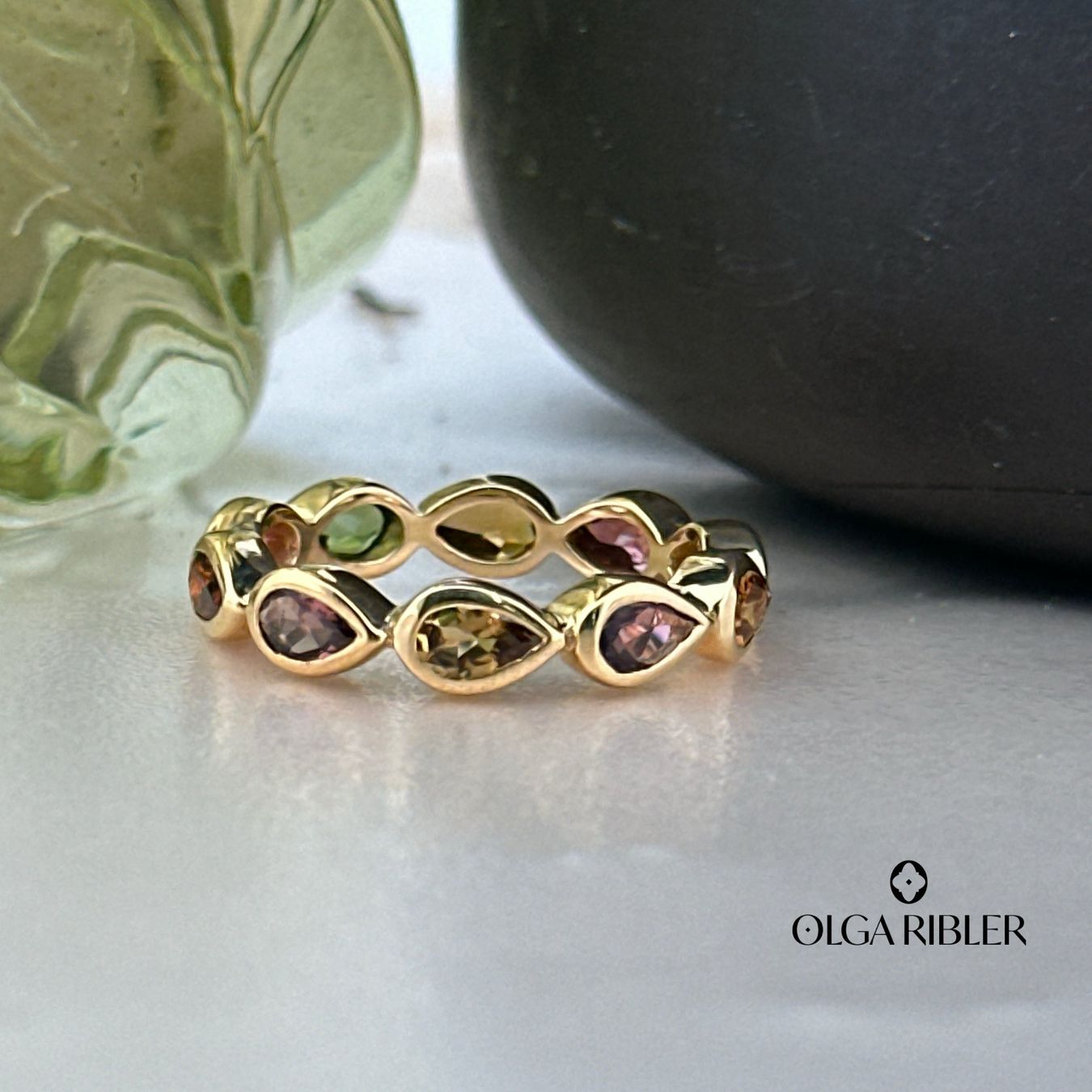 Olga Ribler Ringe: Memory Ring mit Multiturmalinen Grösse 56 – Neu (gemäss Beschreibung) aus Luzern von Schmuckoutlet 4