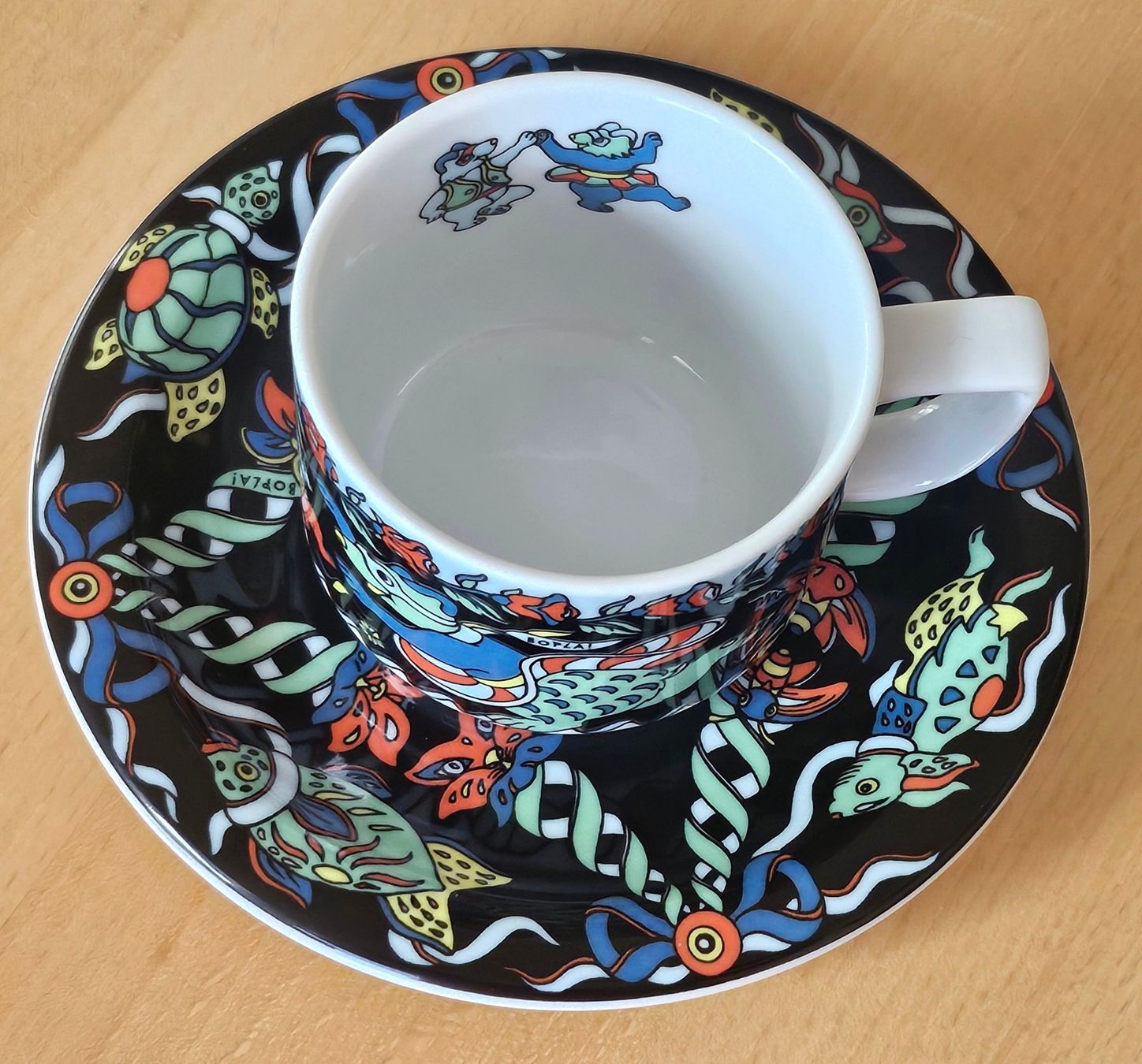 Bopla Tazze: Bopla Evolution Kaffeetasse mit UT Rosetta Teddy schwarz – Nuovo (secondo la descrizione) da Dietikon venduto da erdbeeren 5
