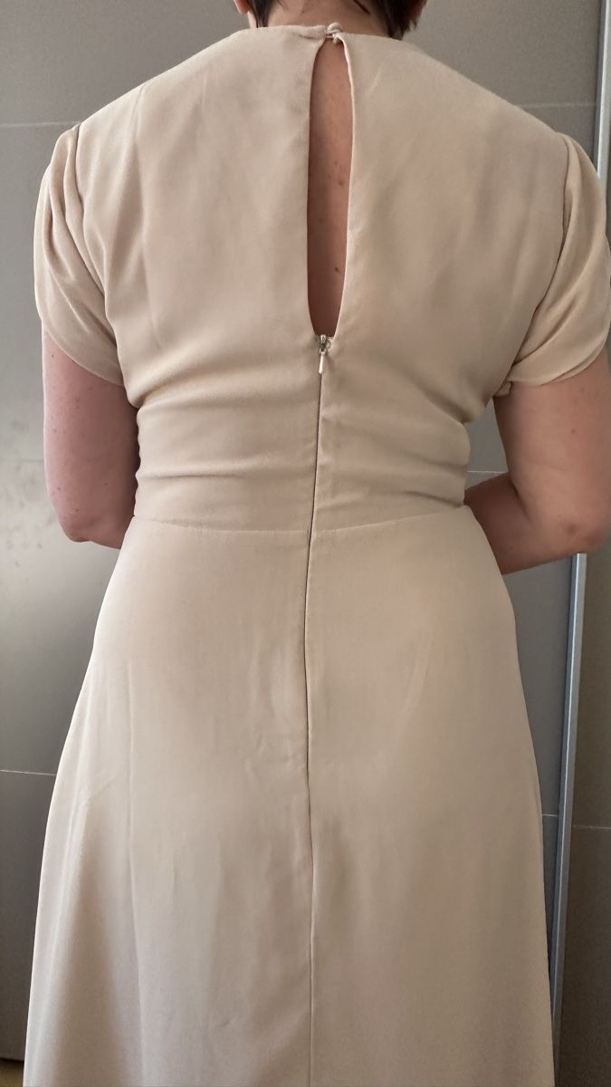 Kleider: Robe Hope&Ivi, fleuri beige taille 12 neuf  – Neu (gemäss Beschreibung) aus Vuippens von ale_6gkb 4
