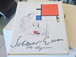 1990 Peter Gaymann: Schöner Essen: Buch Comic, Fackelträger